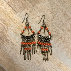 Beaded dangle earrings